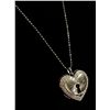 Image 3 : Zinzi KeyHole Heart Sterling Silver Necklace