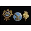 Image 1 : Three Military Air Force Badges (1 Trade Badge, 2 Cap Badges)