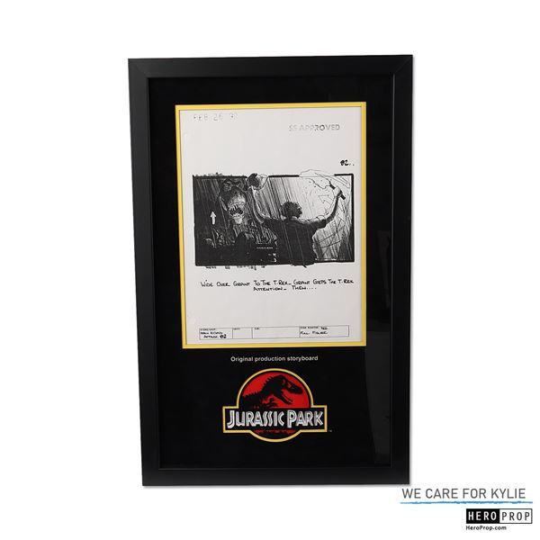 Jurassic Park (1993) Framed Storyboard Display