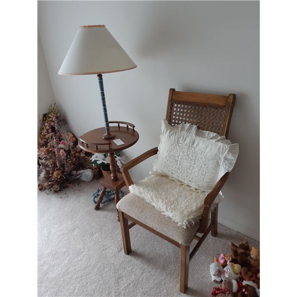 Table Lamp and Chair A