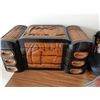 Image 6 : Wood Jewelry Box, Wallets, Costume Jewelry