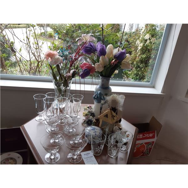 Vases, Glass, Crown Royal Decor B