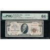 1929 $10 Wellsville OH National PMG 64EPQ