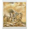 Image 1 : Jacov Nowogroder Old House Hand Signed Limited Edition Lithograph