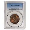1853 Braided Hair Large Cent PCGS MS65BN