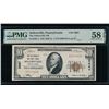 1929 $10 Sellersville PA National PMG 58EPQ