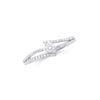 Image 1 : 14KT White Gold 0.52ctw Diamond Ring
