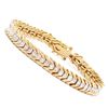 Plated 18KT Yellow Gold Diamond Bracelet