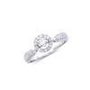 Image 2 : 14KT White Gold 0.67ctw Diamond Ring
