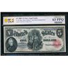 Image 1 : 1880 $5 Legal Tender Note PCGS 63PPQ