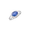 14KT White Gold 1.75ct Tanzanite and Diamond Ring