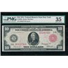 1914 $10 Red Seal New York FRN PMG 35