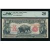 Image 1 : 1901 $10 Bison Legal Tender Note PMG 20
