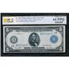 1914 $5 New York FRN PCGS 64PPQ