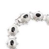 Image 2 : Plated Rhodium 7.45cts Sapphire Bracelet