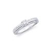 Image 1 : 14KT White Gold 0.52ctw Diamond Ring