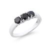 Image 2 : 14KT White Gold 1.26ctw Black Diamond Ring