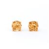 Plated 18KT Yellow Gold 3.15cts Citrine Earrings