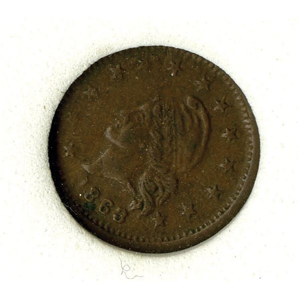 Wilson's Medal, 1863, Civil War Token