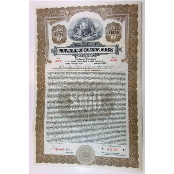 Province of Buenos Aires, 1936 Bond