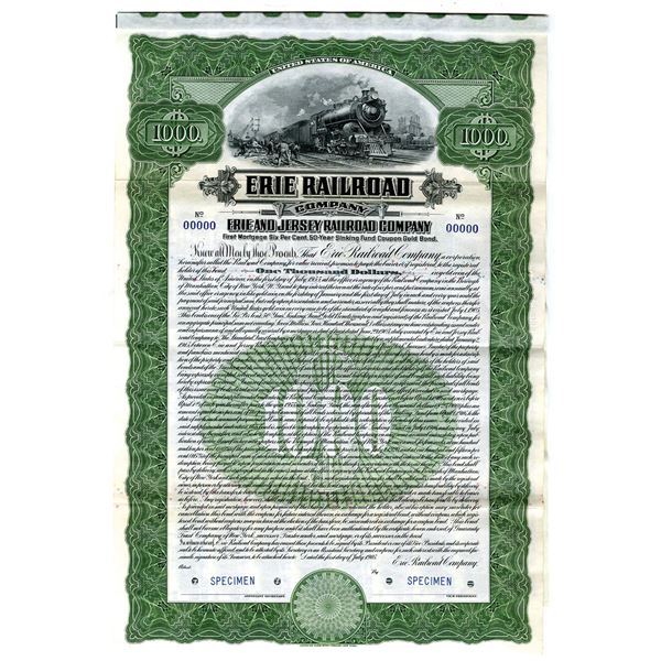 Erie Railroad Co., 1905 Specimen Bond