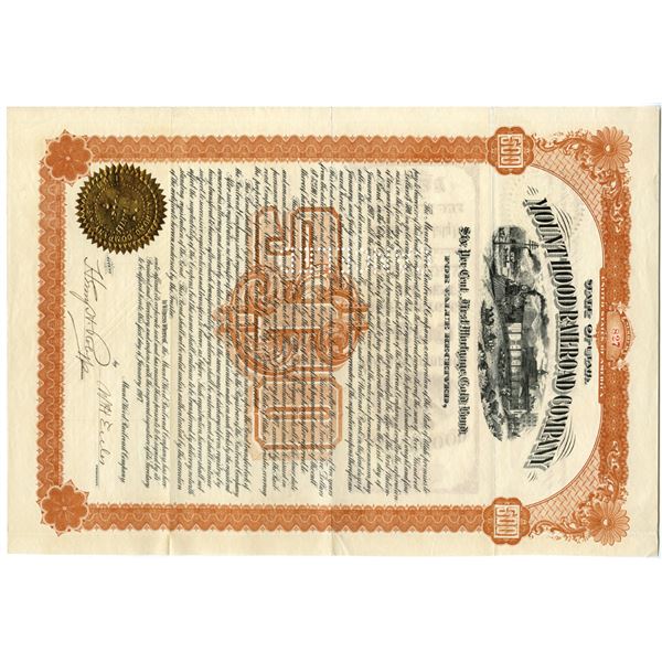Mount Hood Railroad Co. 1907 I/C Bond