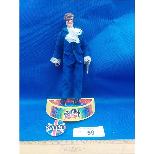 VINTAGE AUSTIN POWERS FIGURE W/ACCESSORIES