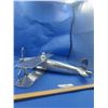 Image 2 : VINTAGE ALUMINUM AIRPLANE