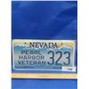Image 1 : MINT CONDITION NEVADA "PEARL HARBOUR VETERAN" PLATE