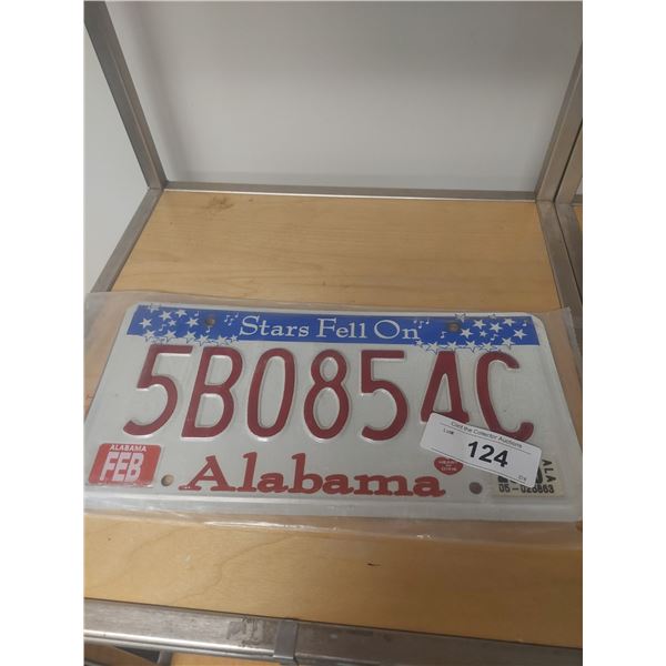 2005 ALABAMA "STARS FELL ON ALABAMA" LICENSE PLATE