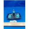 Image 1 : VINTAGE 2 PIECE BLUE MOUNTAIN POTTERY LIGHTER AND ASHTRAY