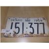 Image 1 : PAIR VINTAGE LICENSE PLATES