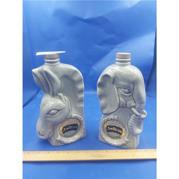 PAIR JIM BEAM DECANTERS