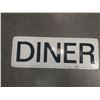Image 1 : EMBOSSED METAL DINER SIGN