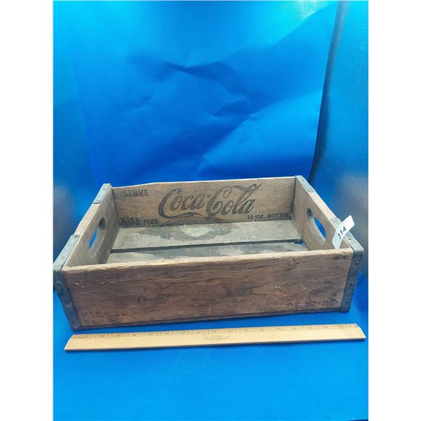 VINTAGE WOODEN COCA-COLA FLAT CRATE