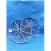 Image 1 : PAIR VINTAGE WAGON WHEELS