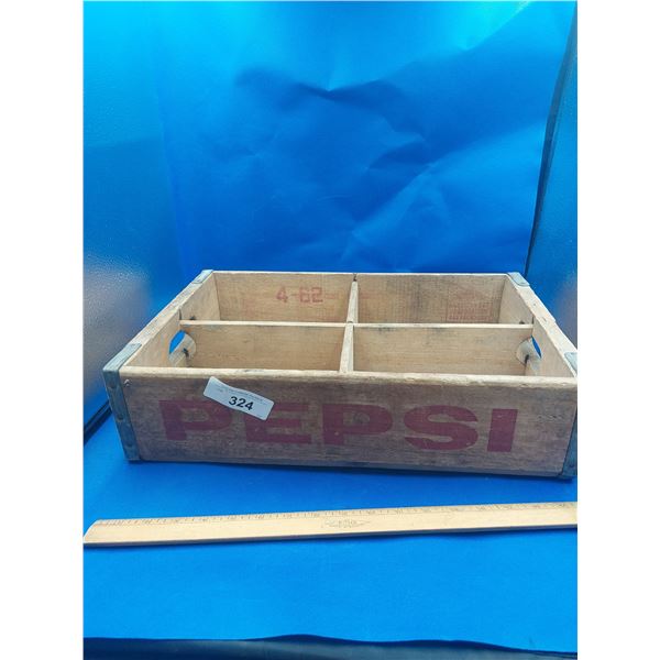 VINTAGE WOODEN PEPSI CRATE