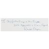 Image 2 : Ronald Reagan Signed Photograph to Warren Burger