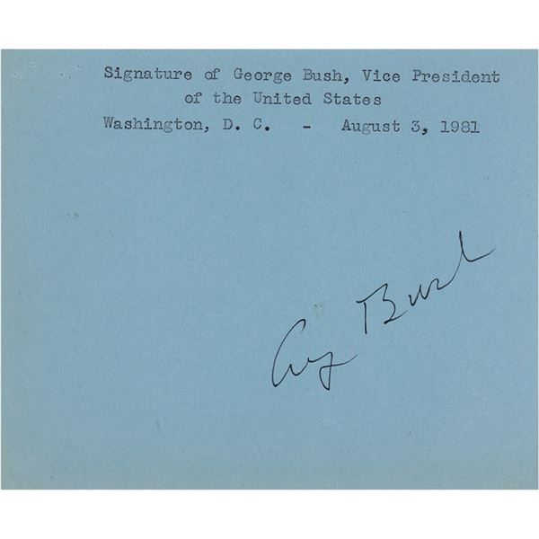 George Bush Signature