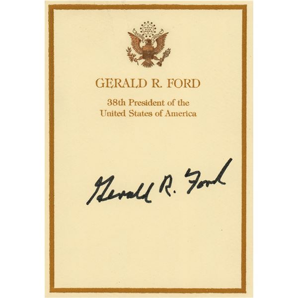 Gerald Ford Signed Bookplate