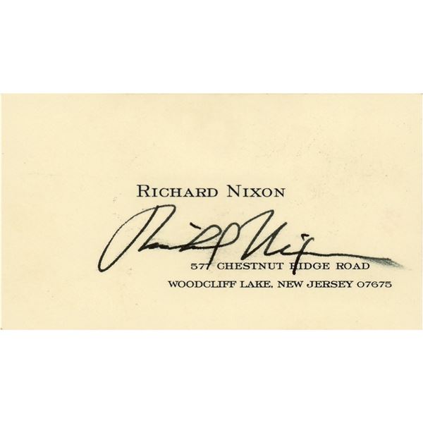 Richard Nixon Signature