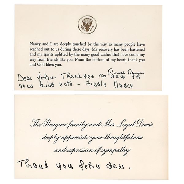 Nancy Reagan (2) Notes to John Lloyd