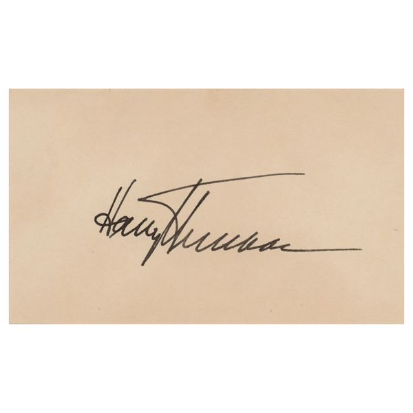 Harry S. Truman Signature