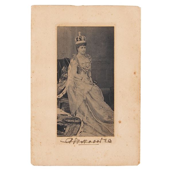 Alexandra of Denmark Signed Photogravure