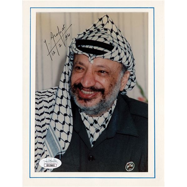 Yasser Arafat Signed Photograph