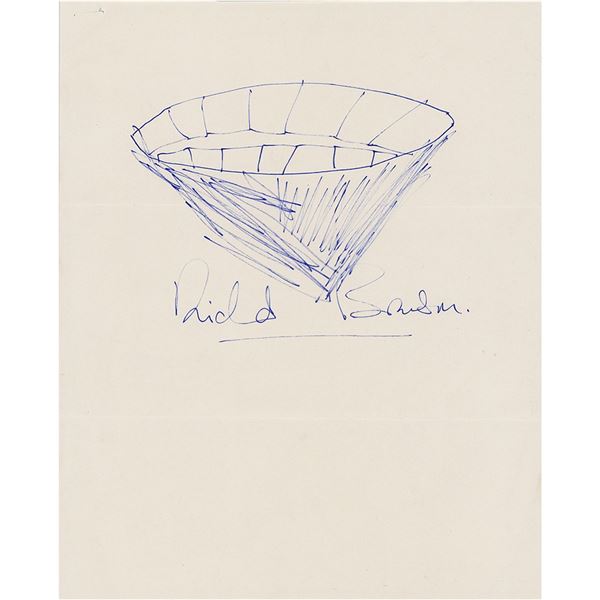 Richard Branson Signed Sketch