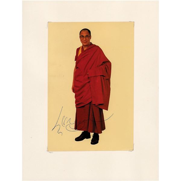 Dalai Lama Signed Photograph