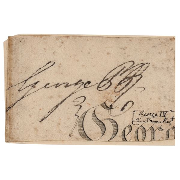 King George IV Signature