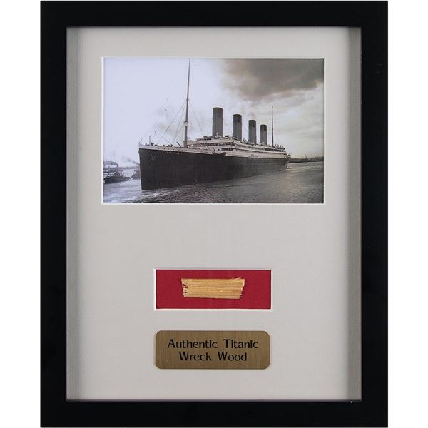 Titanic Oak Wheelhouse Door Relic Display