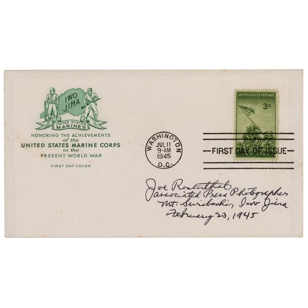 Iwo Jima: Joe Rosenthal Signed First Day Cover